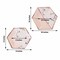 50 Rose Gold Marble Hexagon Disposable Salad Dinner Paper Plates